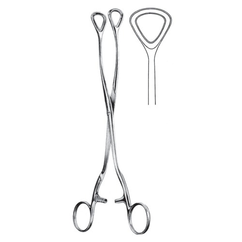 Luer Haemorrhoidal (Pile) Forceps, 24.5cm