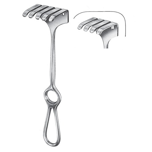 Israel Retractor, 40x40mm, 25cm