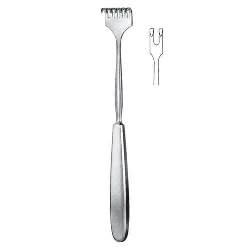 Volkmann Retractor, 2 Prongs, Sharp, 23cm