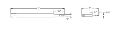 Orthognathic Drill Bit For Surgical, Ø1.6mm, 70mm, 6mm