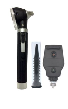 Combi Trulit Mini Otoscope M6, Ophthalmoscope M3 Set (Black) 3.7V Xenon