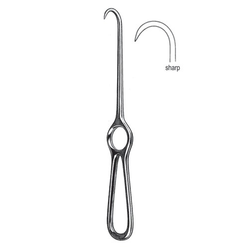 Volkmann Hook Retractor, Sharp, 21.5cm