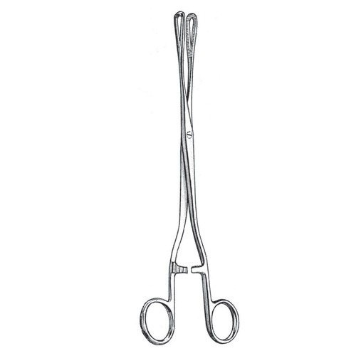 Rampley Cotton Swab Forceps, Screw Joint, 25cm