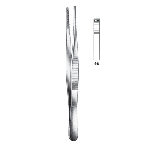 Adlerkreutz Tissue Forceps, 4x5 Teeth, 15cm