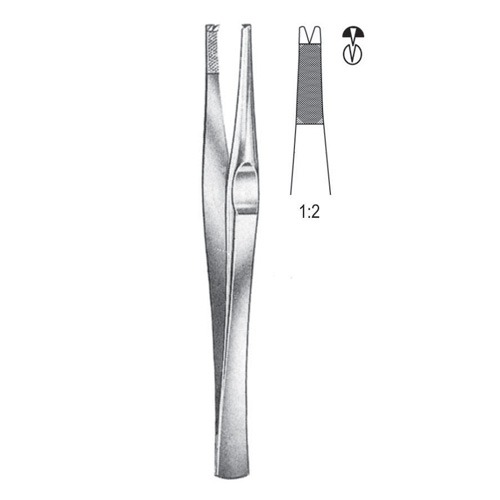 Lane Tissue Forceps, 1x2 Teeth, 12.5cm