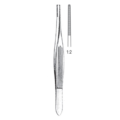 Mcindoe Tissue Forceps, 1x2 Teeth, 15cm