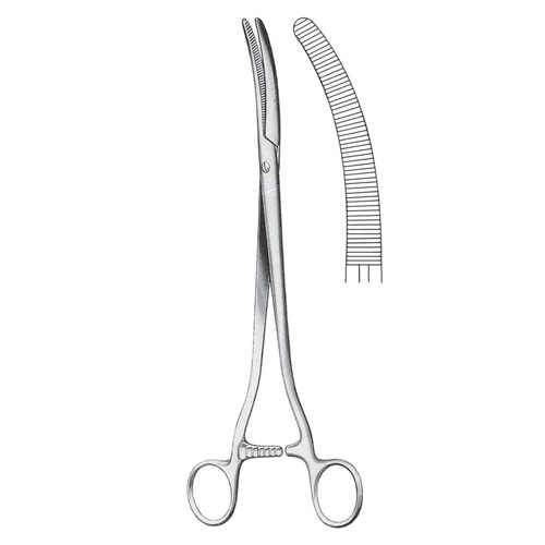 Faure Hysterectomy Forceps, Screw Joint, 25cm