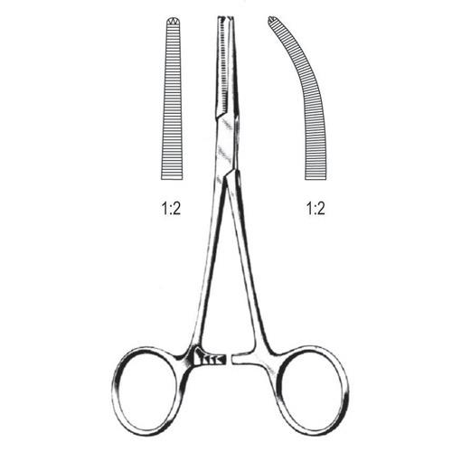 Crile Artery Forceps, 1x2 Teeth, Str, 14cm