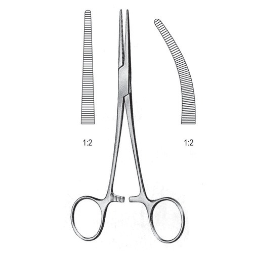 Crile Rankin Artery Forceps, 1x2 Teeth, Str, 16cm