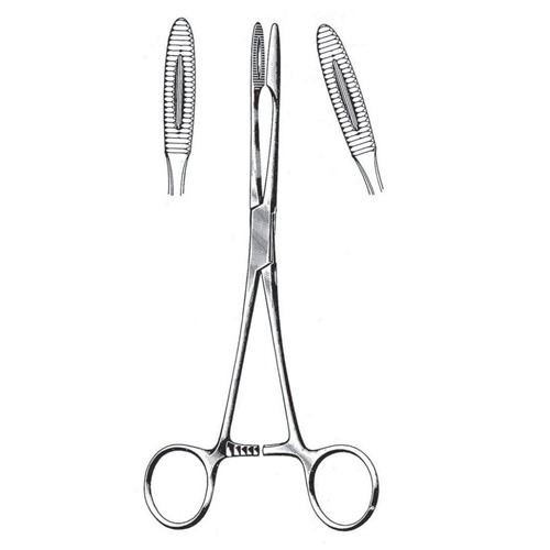 Gross Maier Dressing Forceps, Serrated Tip, Str Jaw W/ Rachet, 26.5cm