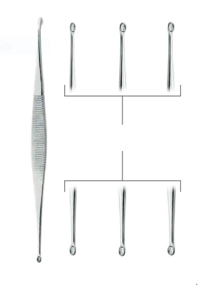 Bone Curettes Williger 14cm Fig. 00/0