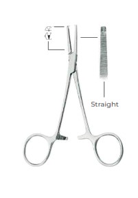 Halstead-Mosquito Haemostatic Forceps Straight Fig. 1  1x2 (12 cm)