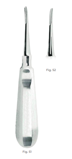 Curtis Root Elevators with stainless steel handle  Fig. 52