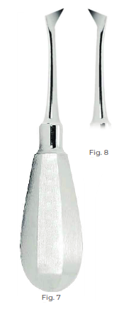 Cryer Root Elevators with stainless steel handle Fig. 7