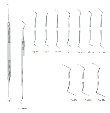 Root-canal excavators Endodontic Instruments Fig. 33L