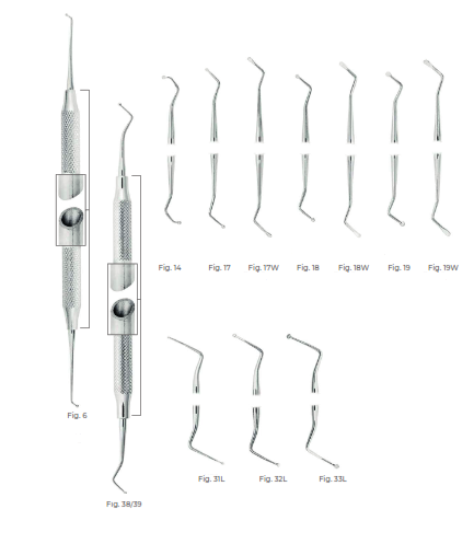 Root-canal excavators SC Light Endodontic Instruments Fig. 33L