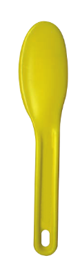 Plastic Spatula for Alginate and Plaster, Yellow, 19cm