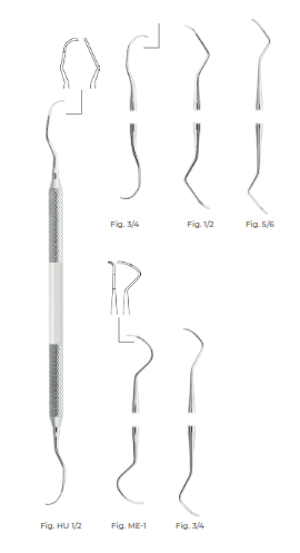 Langer Curettes and Scalers, Fig 3/4