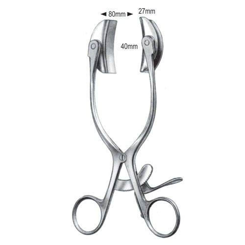 Baby Collin Abdominal Retractor, Complete Set with 2 Pairs of Blades