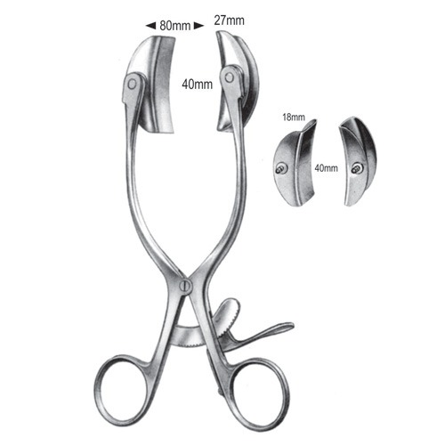 Baby Collin Abdominal Retractor, Lateral Blades 27x40mm