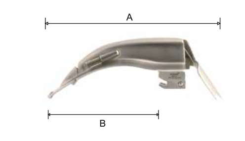 Conventional Flexible Tip Macintosh Blade Mac 5, 174 x 151mm (2.5V Xenon)