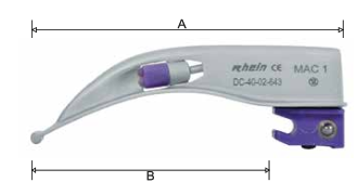 Conventional Macintosh Blade (Single Use) Mac 0, 82 x 59mm