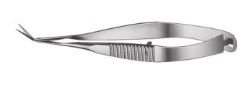 Capsulotomy Scissors Angled on flat, 8 cm 9 mm Blade