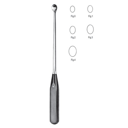 Volkmann Bone Curettes, 17cm, Fig. 4