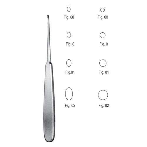 Williger Bone Curettes, 17.5cm, Fig. 0