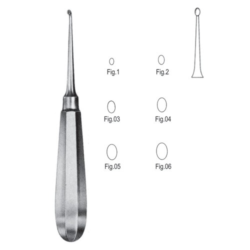 Mod. USA Bone Curettes, 16cm, Fig. 03