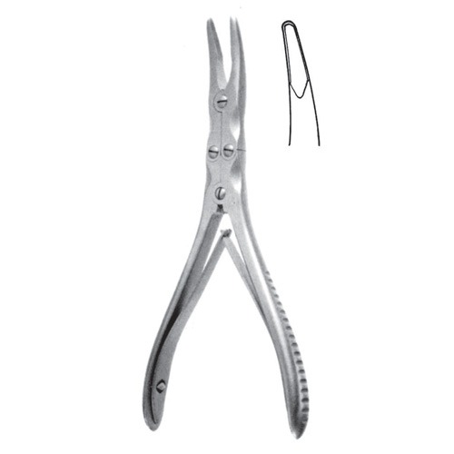 Ruskin-Mini Bone Rongeur Forceps, 15cm, 3mm