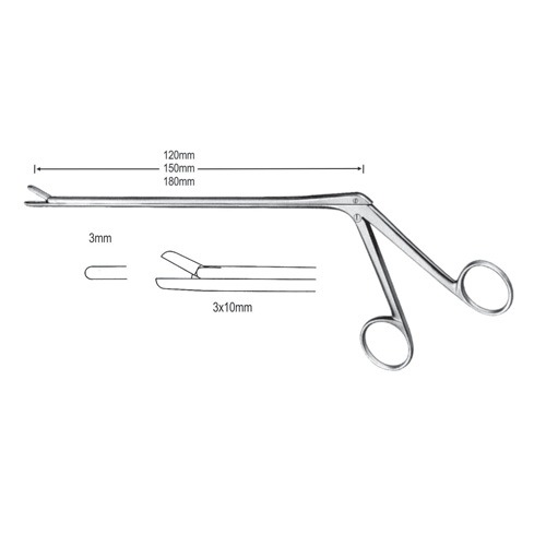 Love-Gruenwald Intervertebral Disc Rongeurs 3mm, 12cm