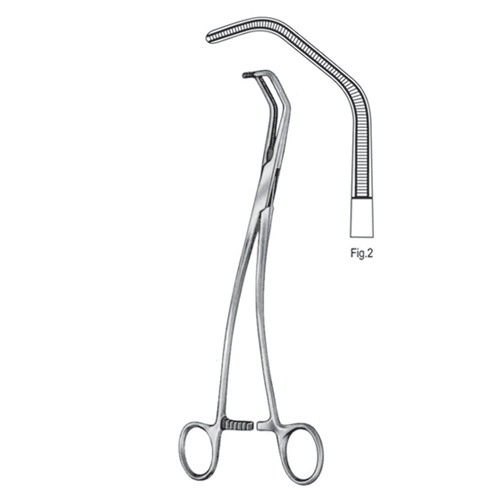 De Bakey Satinsky Aortic Clamps, 24.0cm