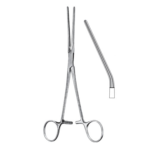 Potts Coarctation Forceps, Curved, 22cm