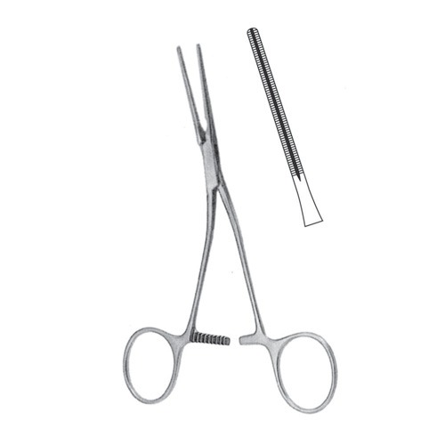 Cooley Atrauma Cardiovascular Forceps, Angled, 14.0cm