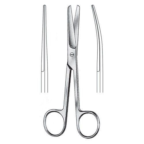 Standard Operating Scissors, B/B, Cvd, 10.5cm