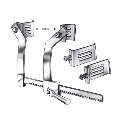 Braastad Rib Spreaders, S/S, 100x65mm