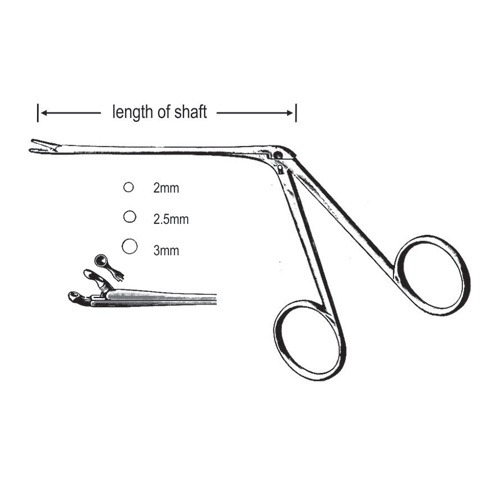 Hartmann Ear Polypus Forceps, 8.5cm, 3.0mm