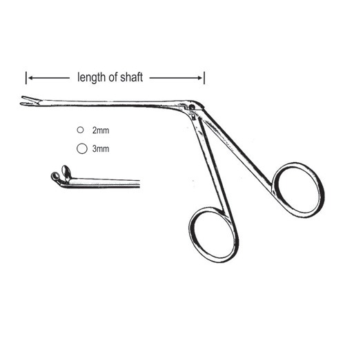 Hartmann Ear Polypus Forceps, 8.5cm, 3.0mm