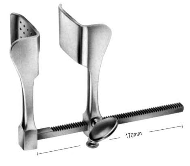 Tuffier Rib Spreaders, S/S, (A=43mm, B=53mm, C=130mm)