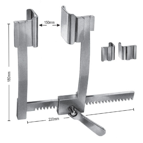 De Bakey Rib Spreaders, 30x30mm