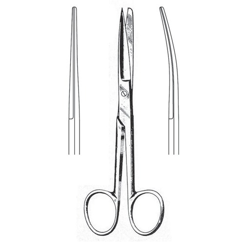 Deaver Operating Scissors, S/B, Cvd, 14cm