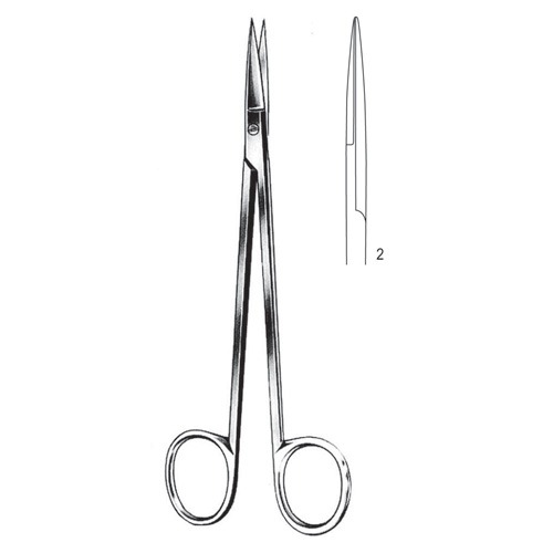 Kelly Abdominal Scissors, Fig 1, Str, 16cm