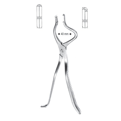 Original Tessier (Left, Adults) Disimpaction Forceps, 22.5cm