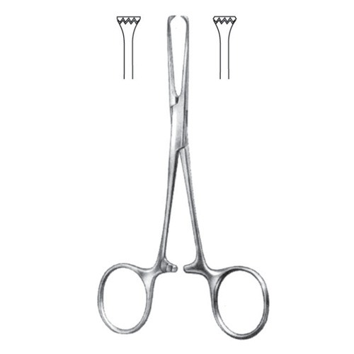 Allis-Baby Tissue And Intestinal Forceps, 4x5 Teeth, 12cm