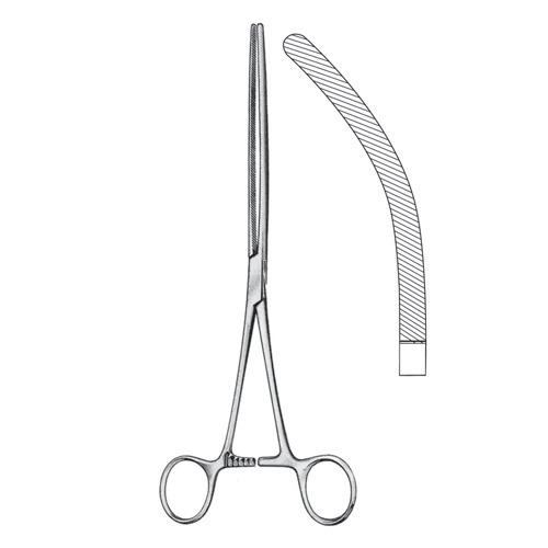 Doyen Intestinal Clamp Forceps, Cvd, 21cm