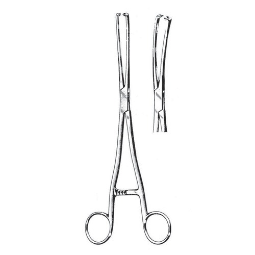 Museux Tenaculum Forceps, 24cm (Curved Sideway) 6 mm