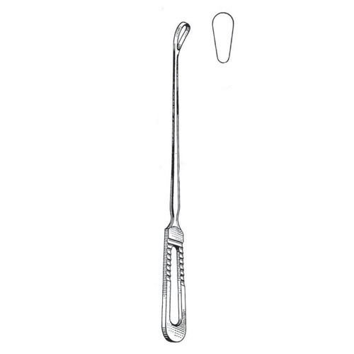 Sims Uterine Curettes, Sharp, 25cm