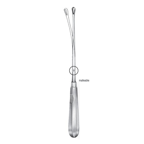 Recamier Uterine Curettes, Sharp, 15 mm, (Malleable)