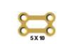 [FBP-20-04M] Orbital Plate 04 holes, Thickness 0.7,Gold